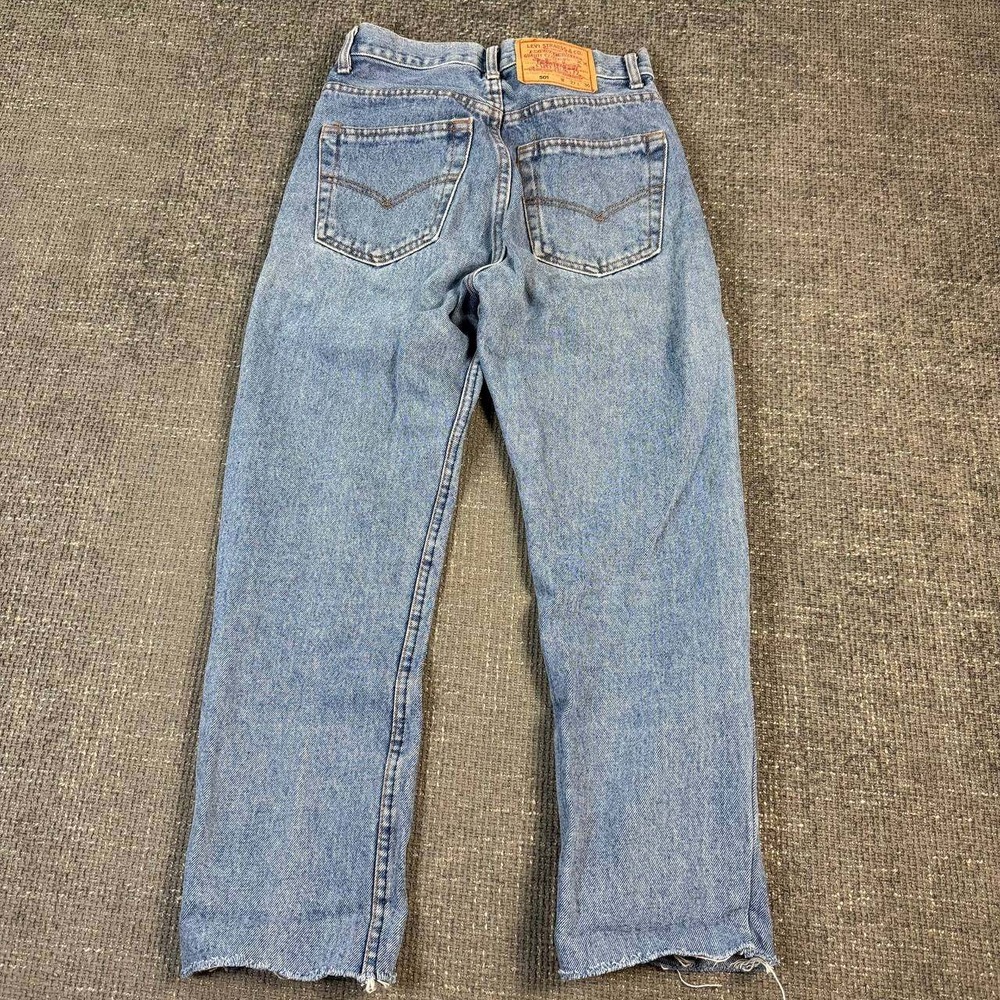Levi's 501 Original Fit Jeans Unisex 26x24.5 Light Wash Vintage 90s USA made